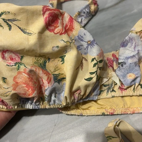 Floral Yellow Bikini Set - Picture 2 of 5